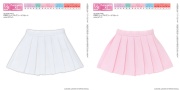 PNXS シンプルプリーツスカート ALB248