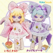 1/12 ドレスセット デザートシリーズ いちごタルト/タロイモケーキ