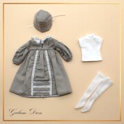 Galum 27cmドロップショルダーワンピースドレスセット  GMDC27-10