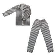 PetWORKS  メンズパジャマ　ブラックストライプ [5321018]