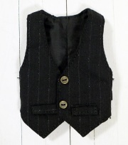 HS ピンストライプベスト/イスルサイズit008