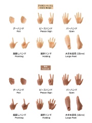 PetWORKS 六分の一男子図鑑 PW-28/29BODY手先・足先セット EX