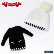 OutFit selection アウトフィット ニットワンピース ブラックバージョン