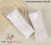 CC レッグウォーマー ホワイトポンポン付 KW-A03