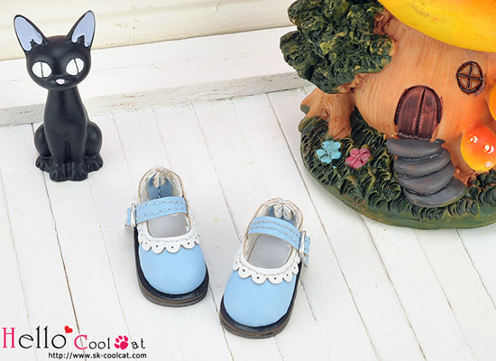coolcat レースストラップ シューズ スカイブルー 08-04