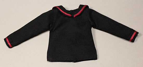 HS セーラートップス黒/イスルサイズ