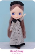 Dear Darling fashion for dolls ビッグカラーシャツワンピースセット サンドグレイ 22cmドールサイズ