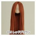 オビツ11センチボディ用植毛ヘッド11-01/ホワイティ レッドブラウン11HD-D01WC05