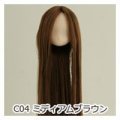 オビツ11センチボディ用植毛ヘッド11-01/ホワイティ ミディアムブラウン11HD-D01WC04