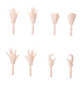 オビツ21/23ｃｍ用手4種セット/ホワイティ23RP-F01W-23