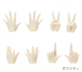 OBITSU24 用 ハンドパーツセットA ホワイティ 24AC-FP01W