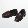 【27SH-F002T】23cm・25cm・27cm 共通 ローファー ２足入り 茶