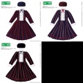 PNMレジメンタルストライプワンピースset PNM203