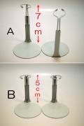 ミニドール用ドールスタンド2個セット