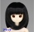 オビツウィッグ『新セミロング』8～9inch ブラック 50WG-L02-BK