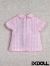 Mui-chanサイズ 半袖チェックシャツピンクOF-112