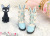CC かわいいうさ耳付ブーツ スカイブルー24-6