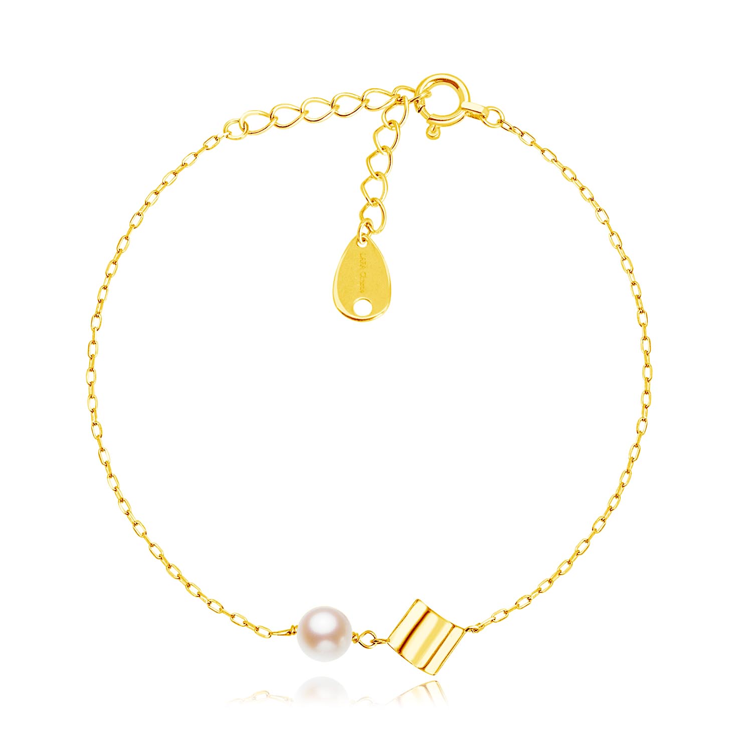 ブレスレット レディース あこや真珠 パールリーフ