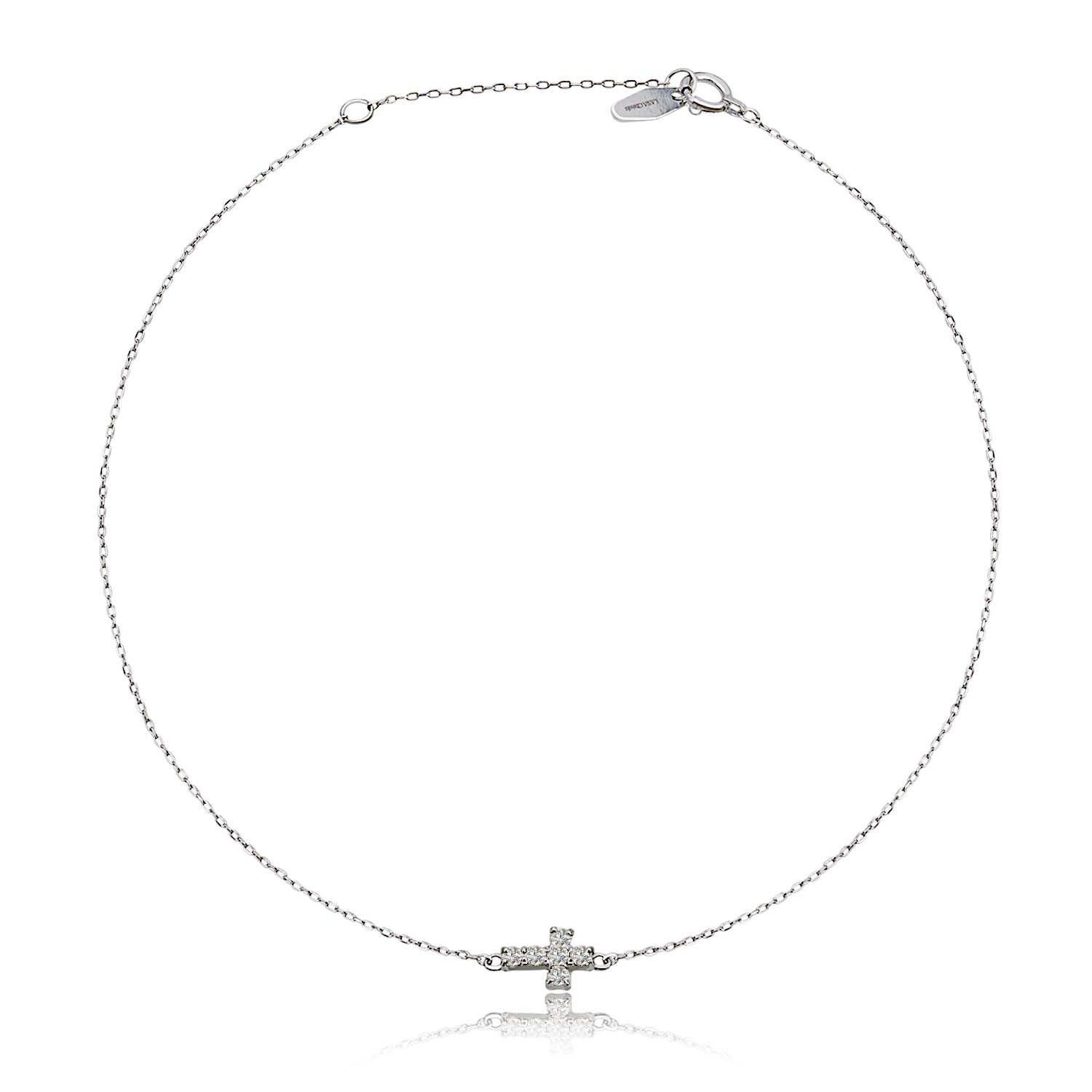 ダイヤモンド ブレスレット 0.1ct クロス プラチナ PT900