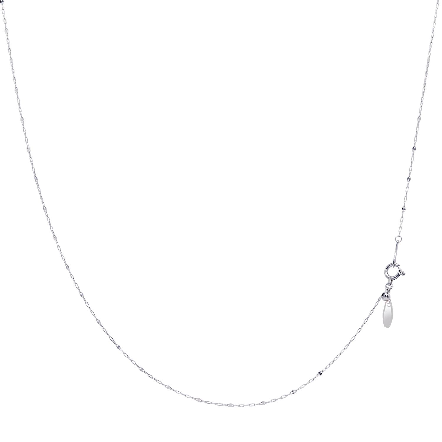 プラチナ チェーン ネックレス pt850 ファンタジア トビコマ 5:1 幅 1.1mm 約 1.0g 最長 45cm 長さ調整可能 lc97-0033