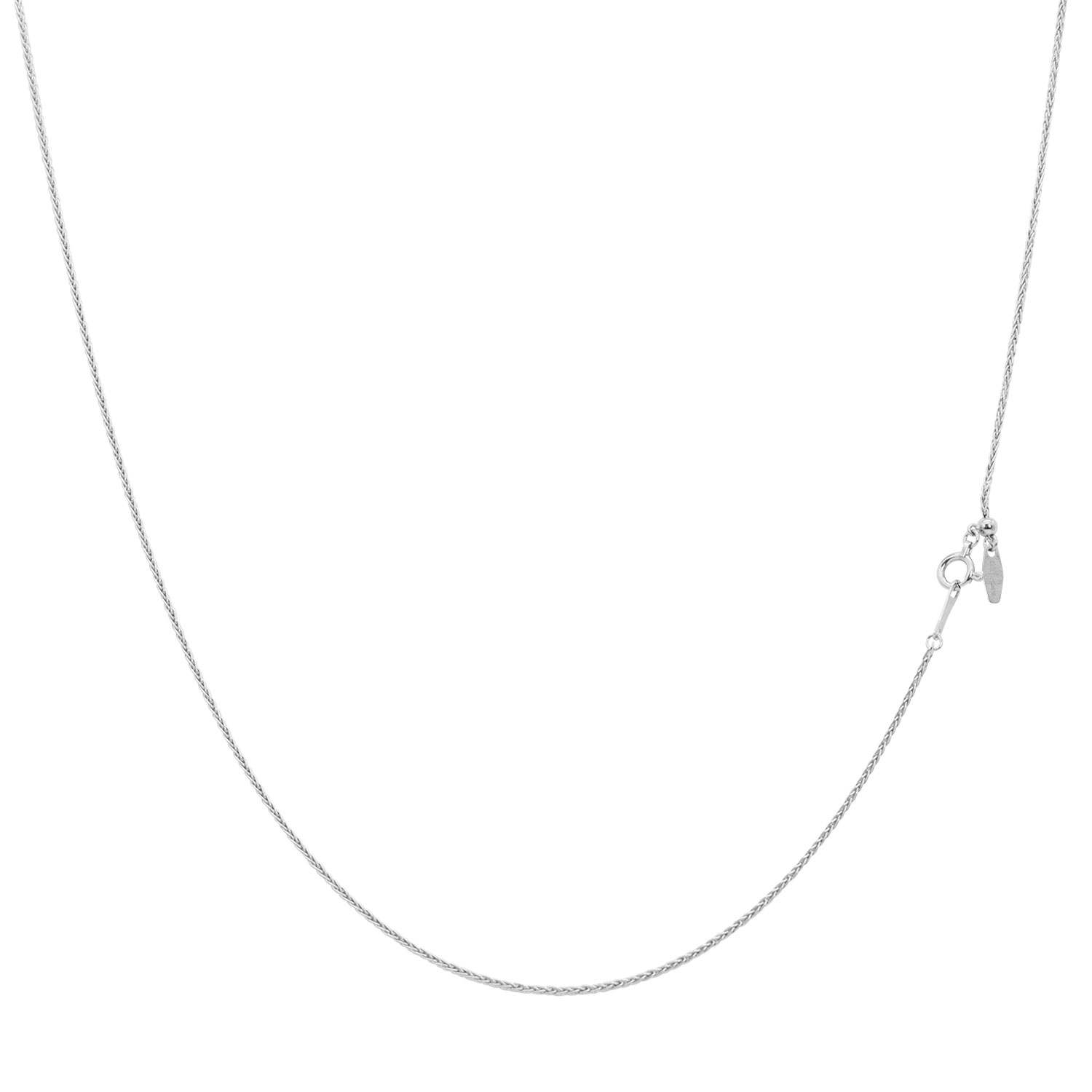 プラチナ チェーン ネックレス pt850 トリプルスパイク 幅0.9mm 約3.5g 最長45cm 長さ調整可能 lc97-0069