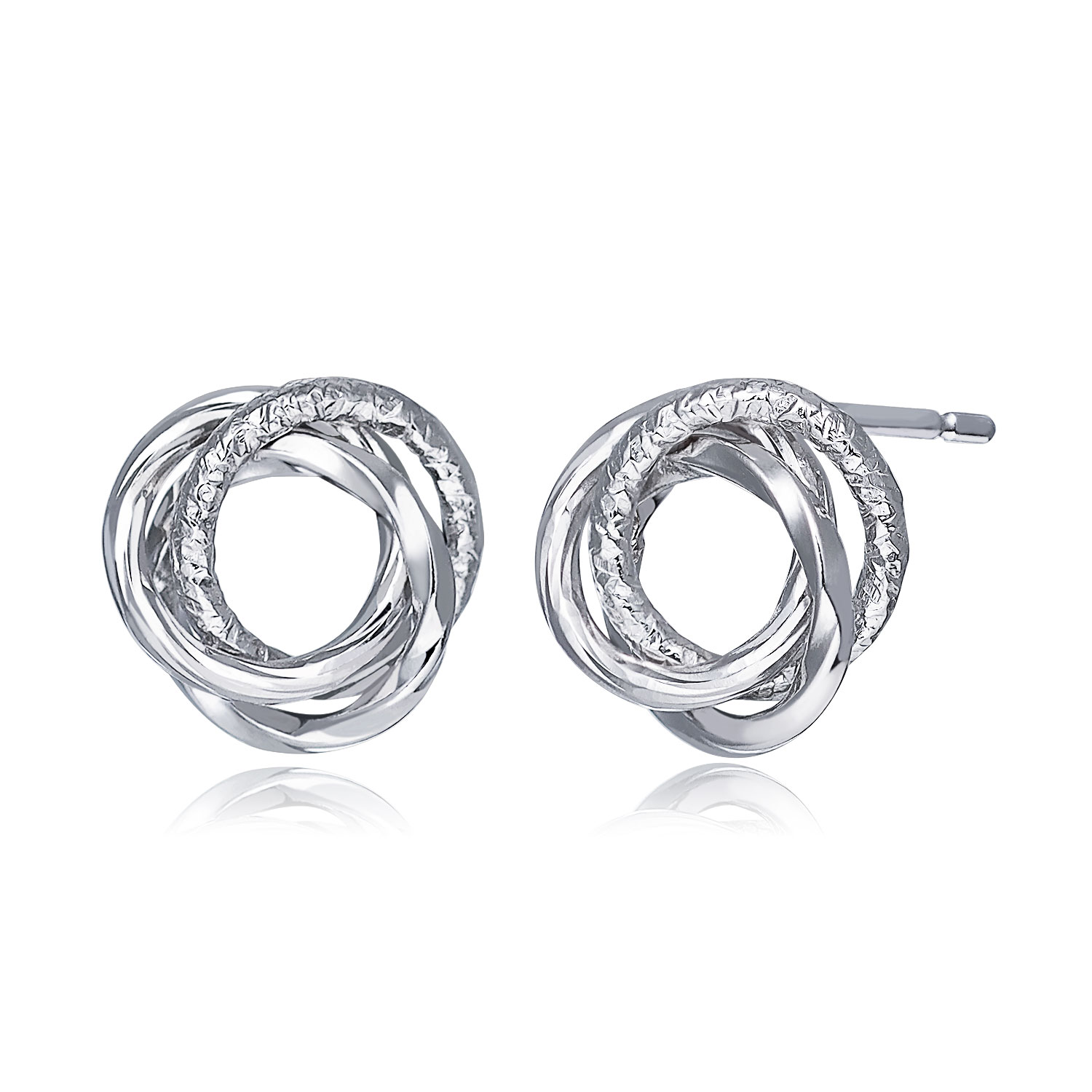 ピアス 18金 レディース プラチナ スタッドピアス プラチナ PT900 ゴールド K18 三つ巴 パイプ 地金