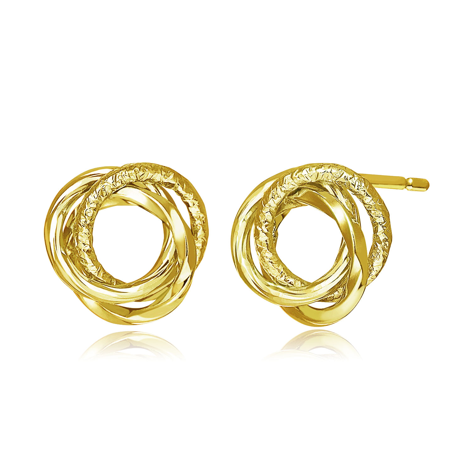 ピアス 18金 レディース プラチナ スタッドピアス プラチナ PT900 ゴールド K18 三つ巴 パイプ 地金