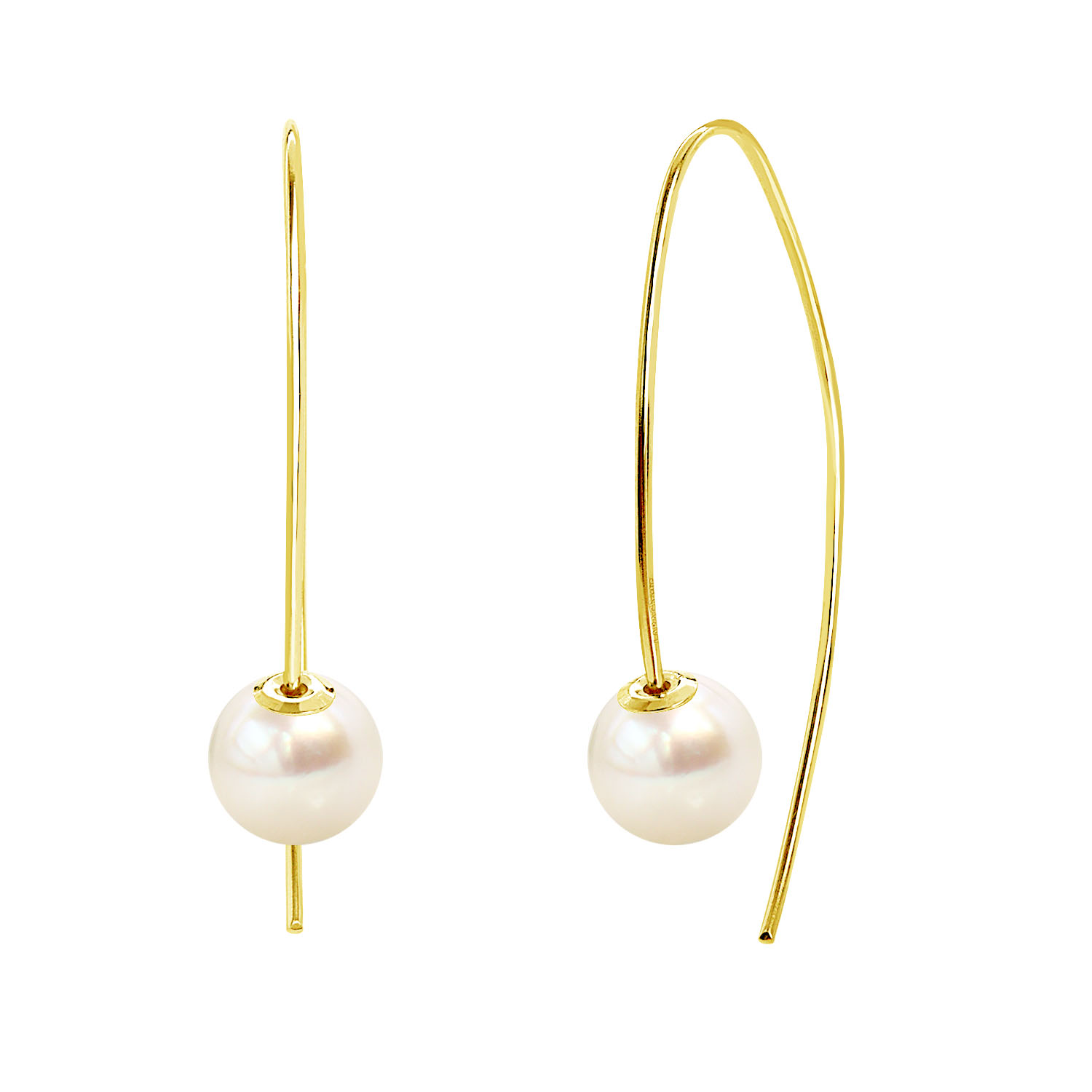 ピアス レディース アコヤ真珠 6.5mm 計 2珠 le107-0002