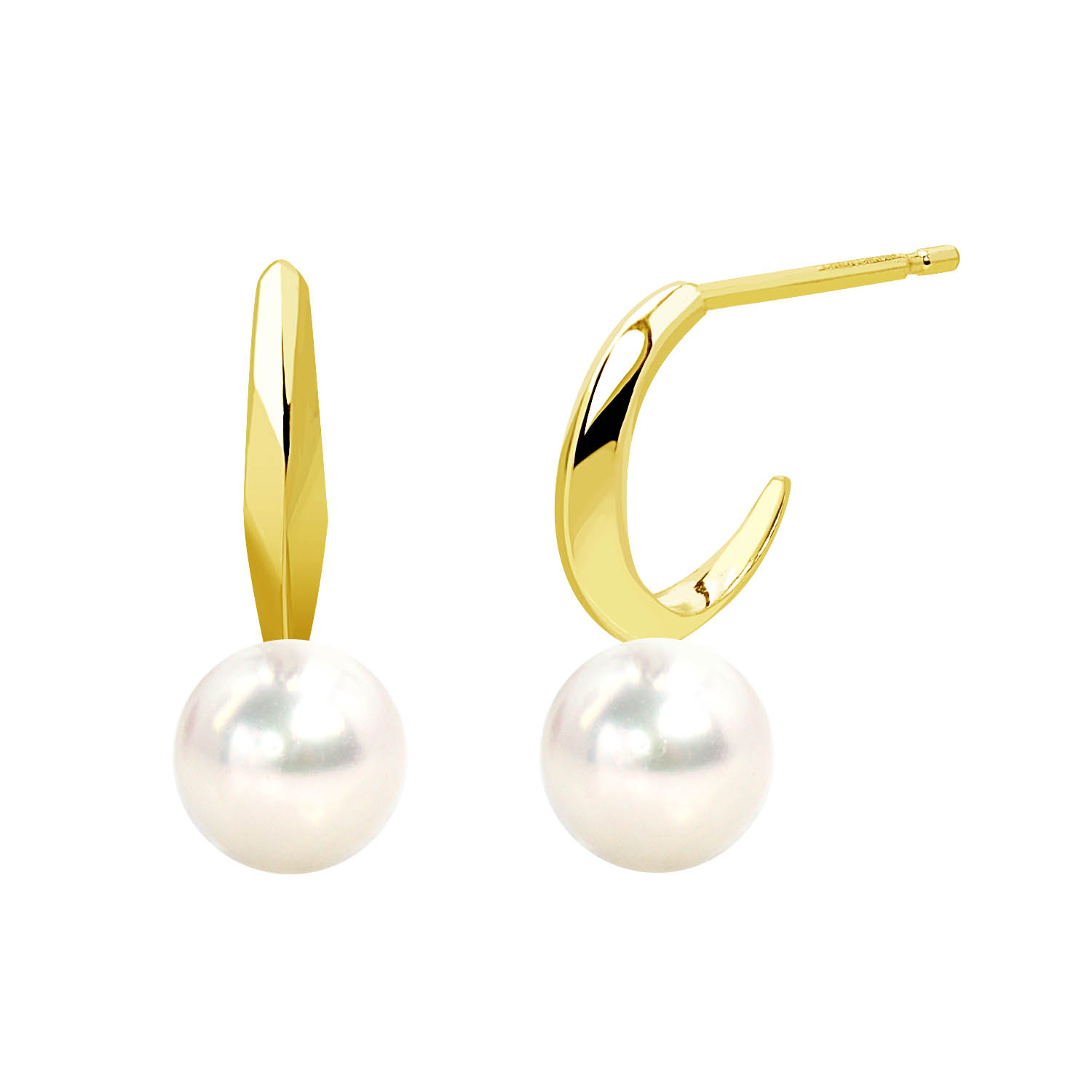 ピアス レディース あこや本真珠 5mm 両耳 2珠 パール 鑑別書付きle107-0003