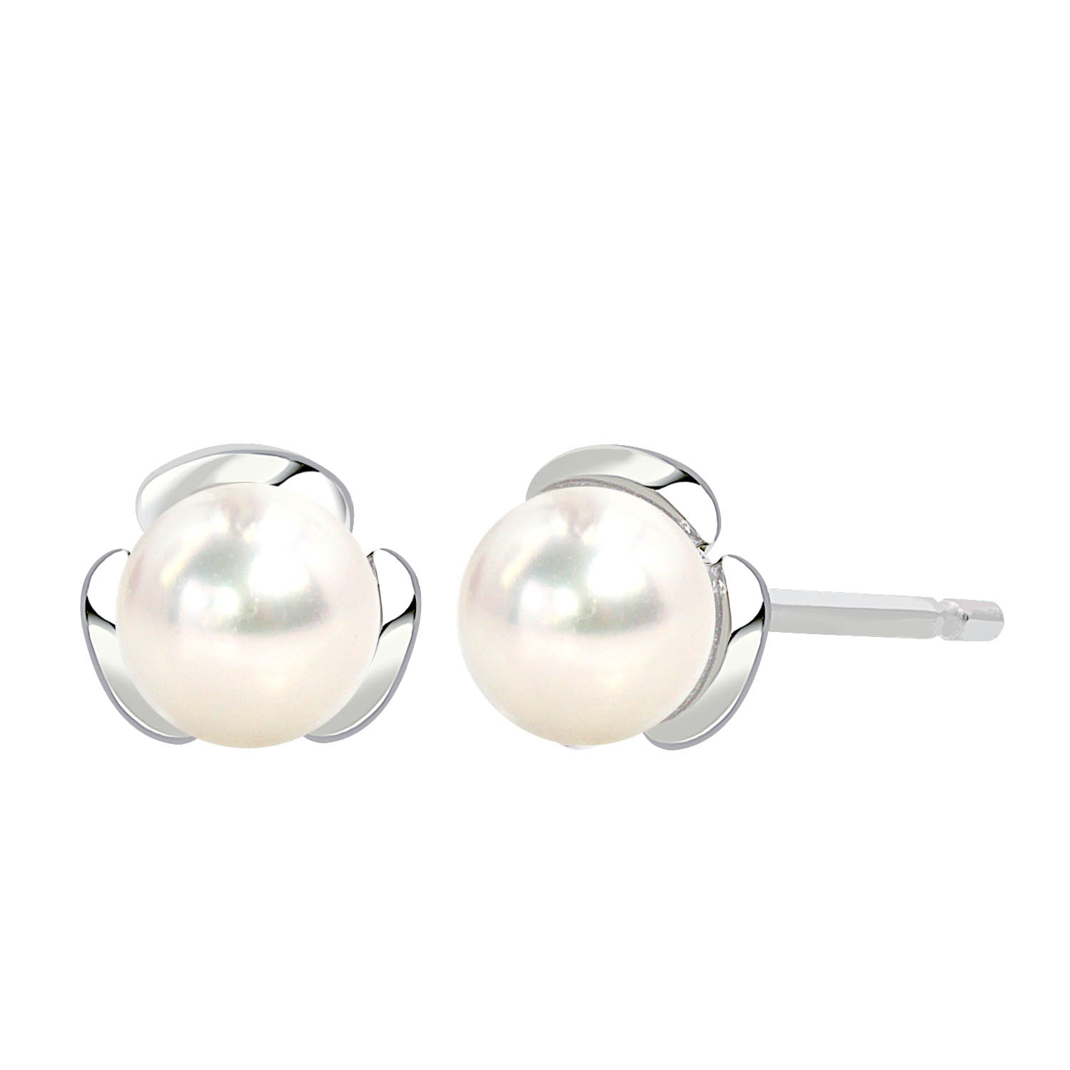 ピアス レディース あこや本真珠 3.0～3.5mm 両耳 2珠 パール 鑑別書付き le107-0004