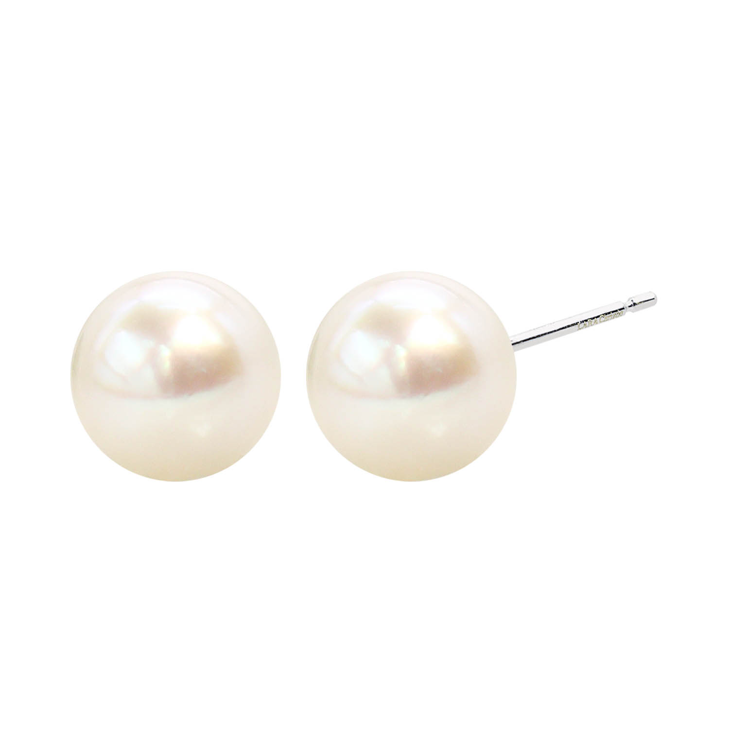 ピアス レディース あこや本真珠 花珠 7mm UP 両耳 2珠 パール 鑑別書付き le107-0009