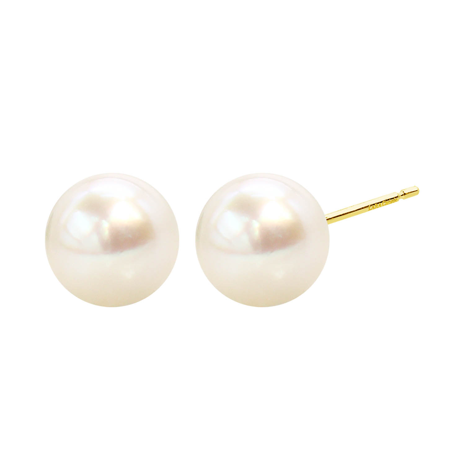 ピアス レディース あこや本真珠 花珠 7mm UP 両耳 2珠 パール 鑑別書付き le107-0009