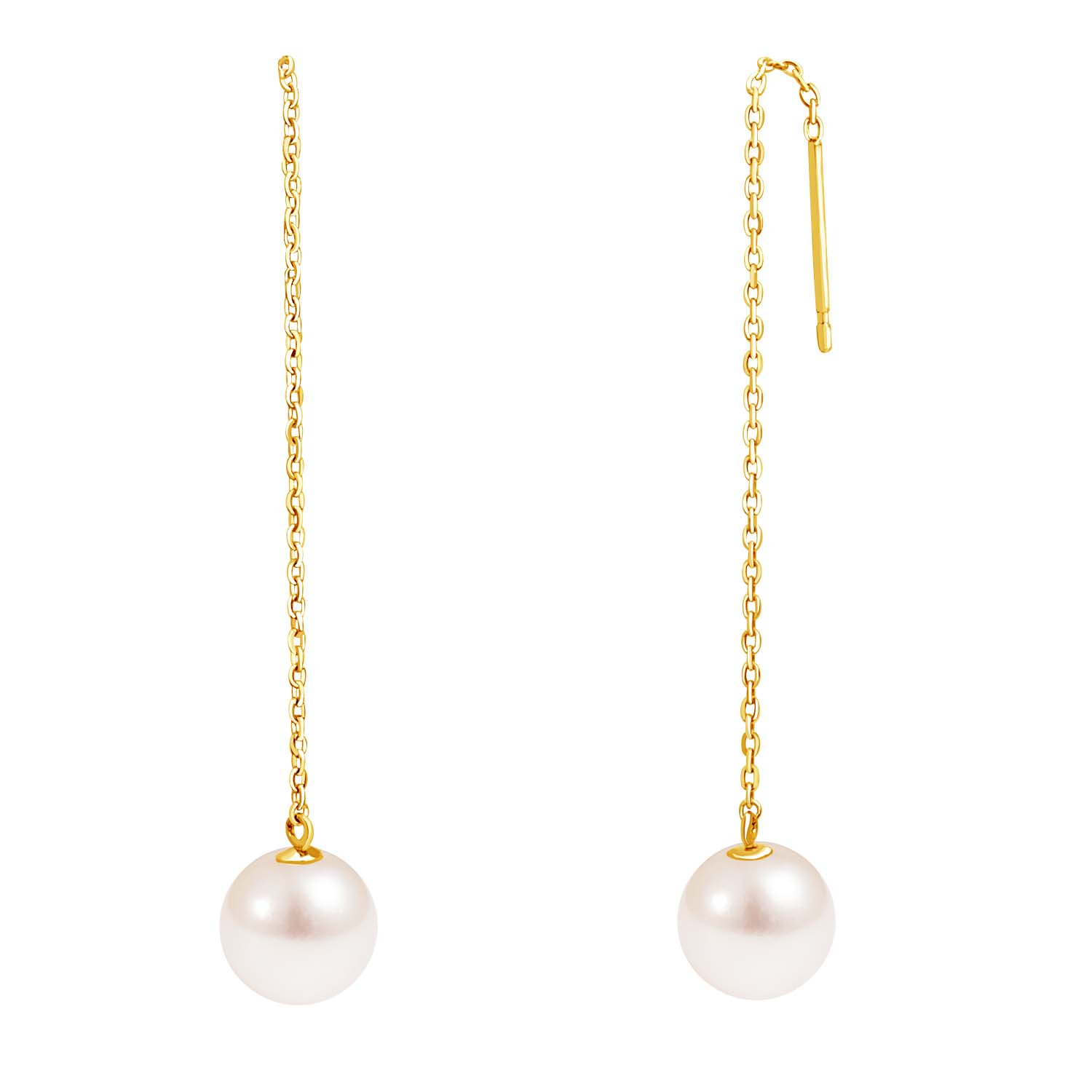 あこや真珠 パール 一粒 アメリカンピアス k18