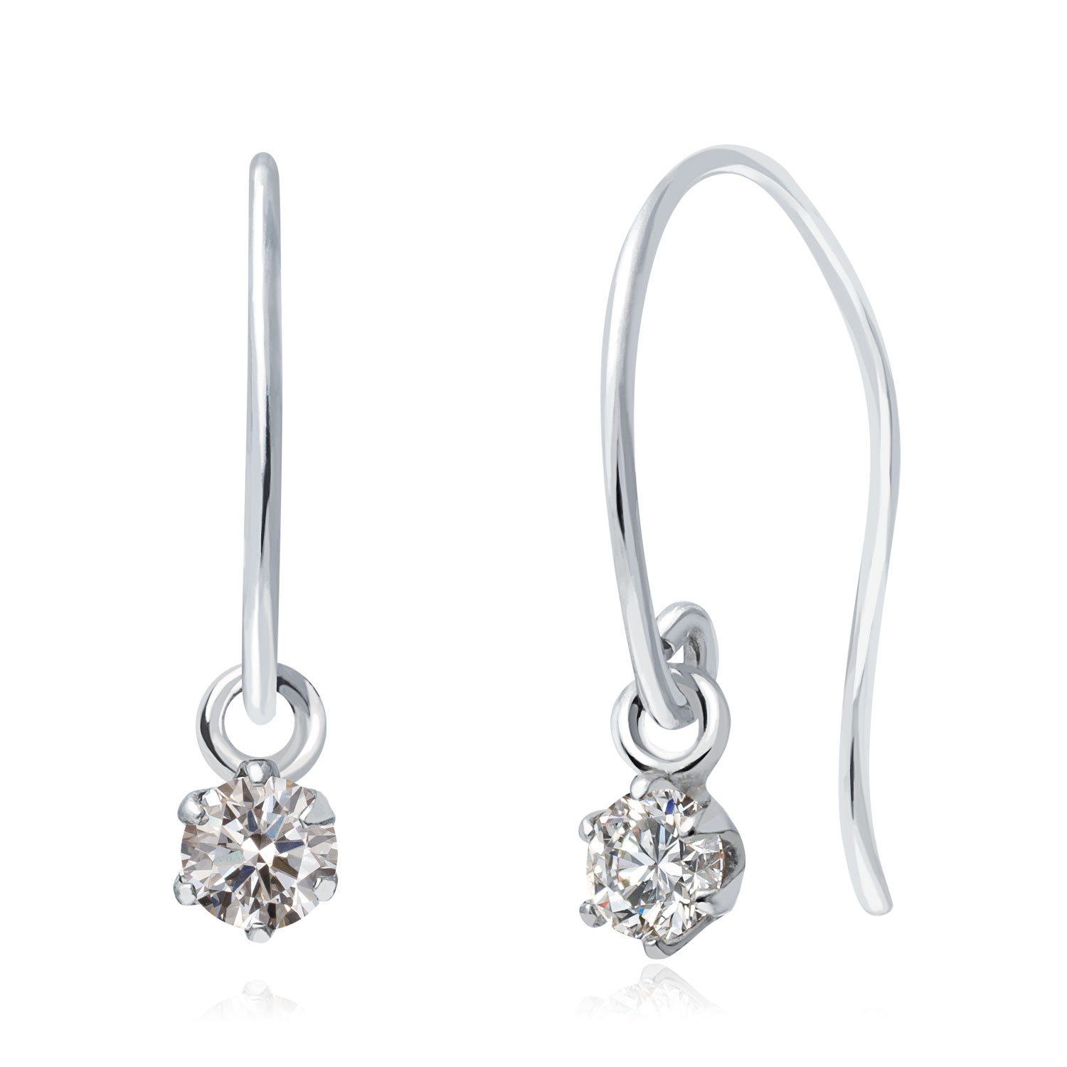 ピアス 両耳 計 0.2ct ダイヤモンド 1粒 スタッドピアス pt900 