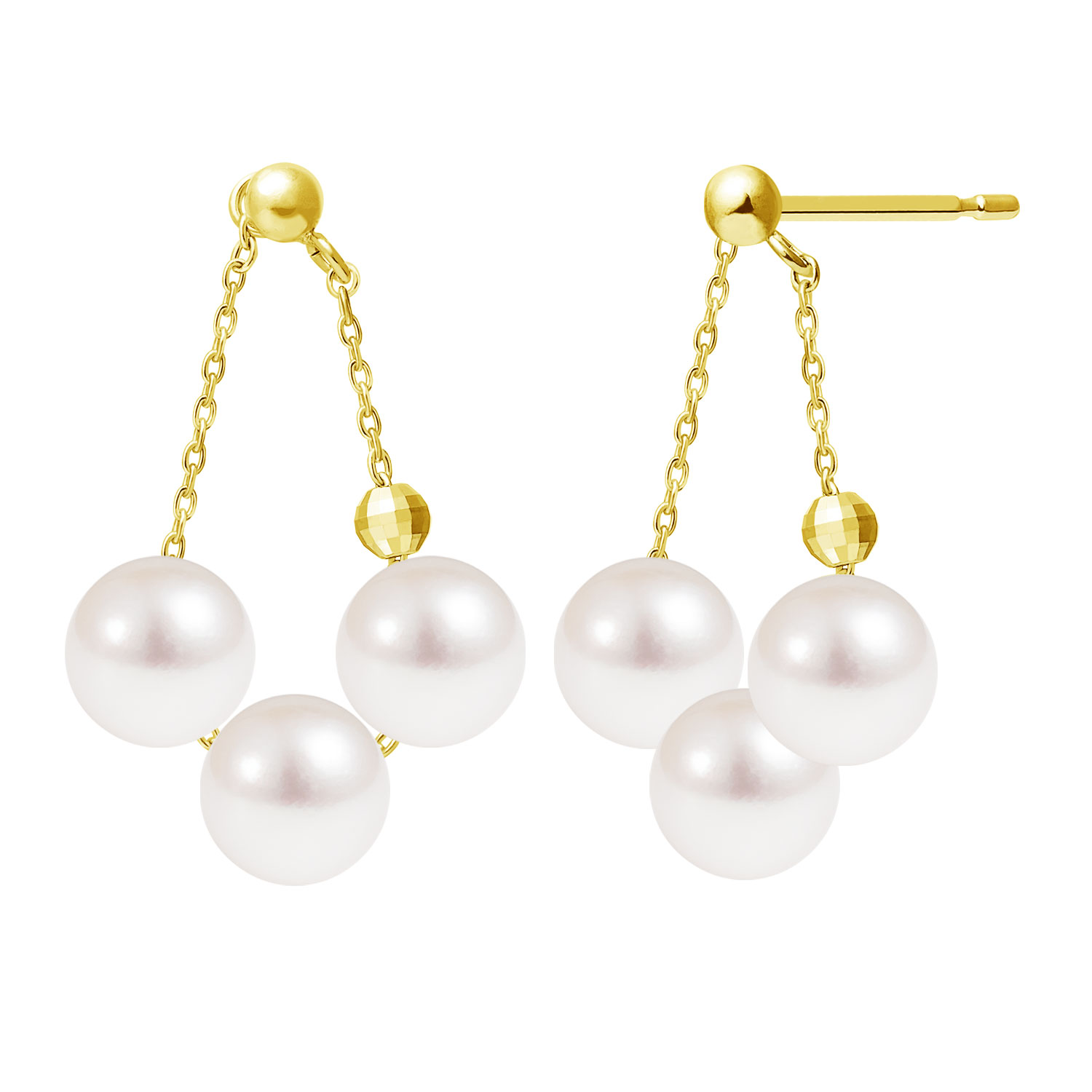 ピアス レディース あこや本真珠 花珠 8.5mm UP 両耳 2珠 パール 鑑別  