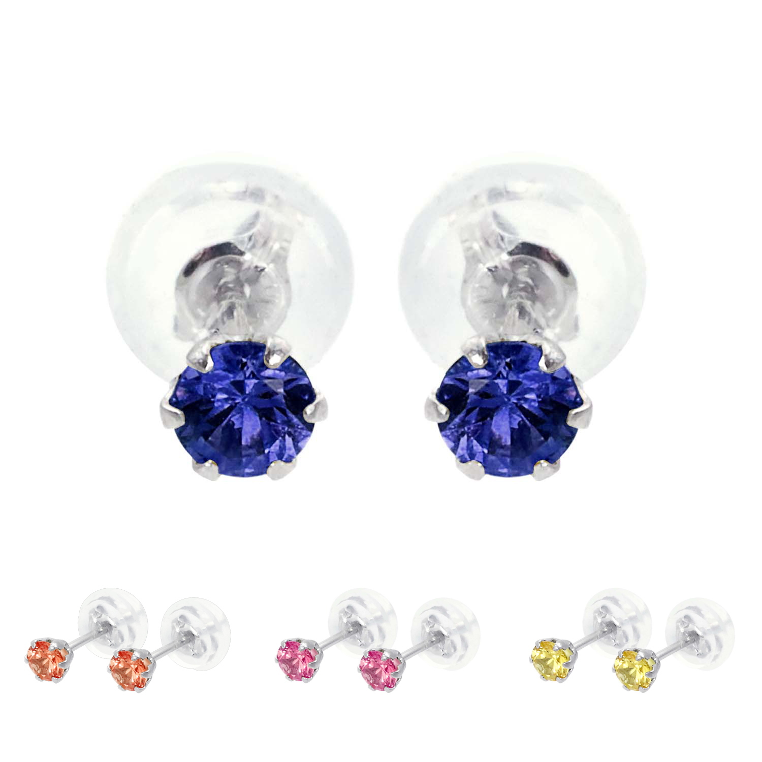 プラチナサファイアピアス