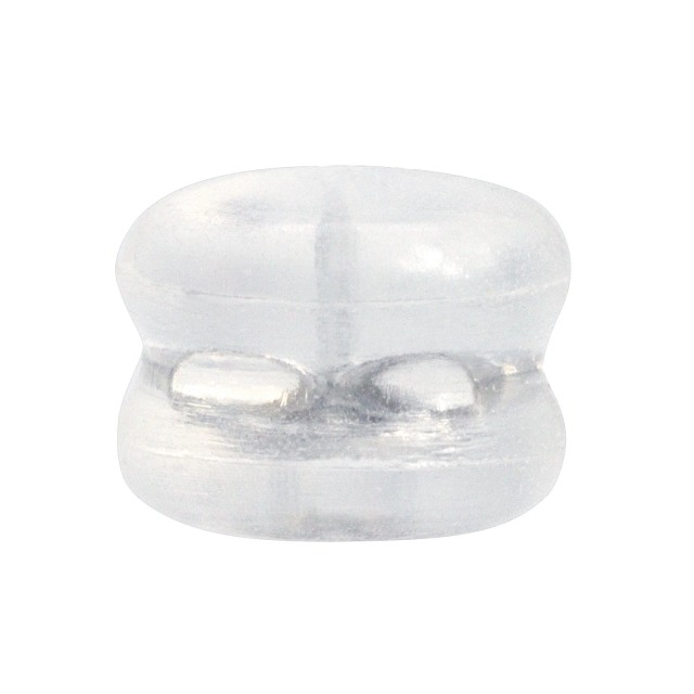 ピアスキャッチ シリコンダブルロック 1ペア(2個入り) 