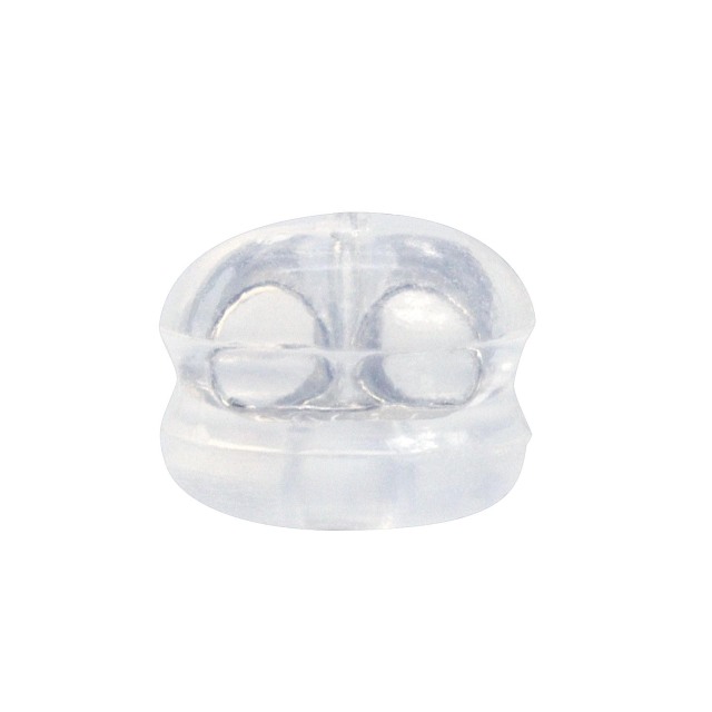 ピアスキャッチ シリコンダブルロック 1ペア(2個入り) 