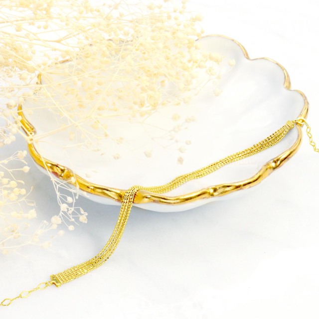 ブレスレット レディース ブリリアント ゴールド K18YG lb103-0001-yg