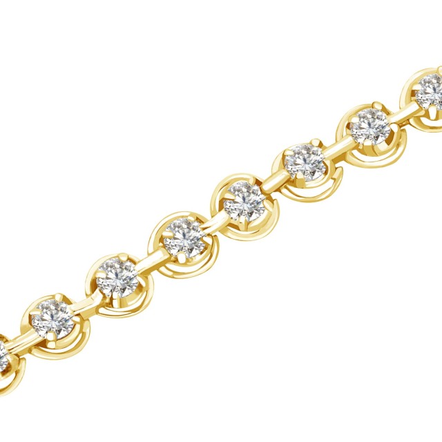 ブレスレット レディース テニスブレスレット ダイヤモンド 56石 計  