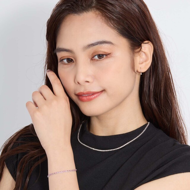 k18 ルビー プラチナ　ブレスレット K18/Pt「ルビー ヌード」ブレスレット｜【オレフィーチェ】Orefice