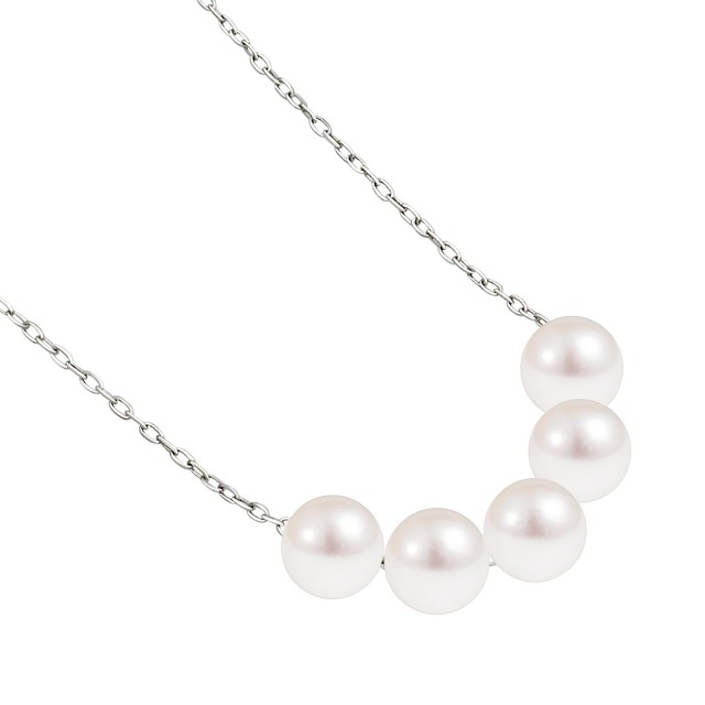 ブレスレット レディース アコヤ真珠 パール 5~5.5mm 5珠 PT850 プラチナ or K18 18金 ゴールド lb56-0001