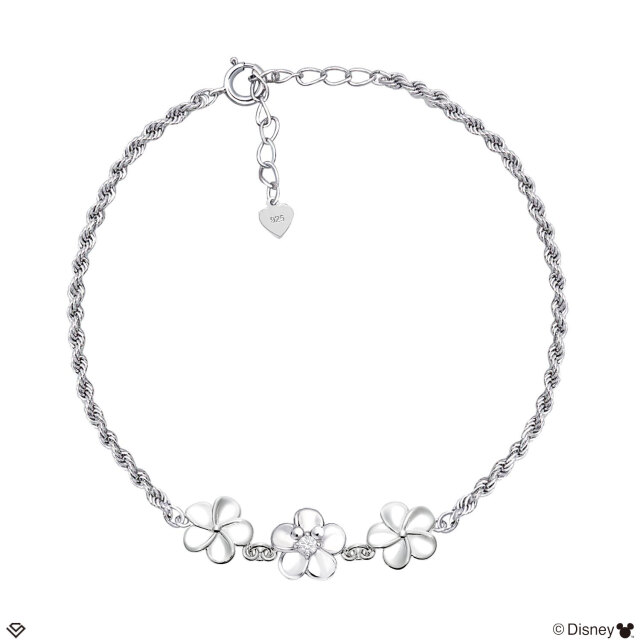 ディズニー ハワイアンジュエリー ブレスレット プルメリア ミッキー lb58-0001