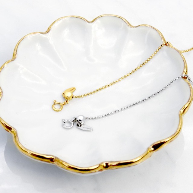 ブレスレット チェーン レディース プラチナ ゴールド PT850 18金 k18 ティアスカット 最長 18cm 長さ調整可能 lb97-0010