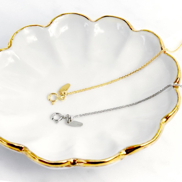 ブレスレット チェーン レディース プラチナ ゴールド PT850 18金 k18 スピガカット 最長 18cm 長さ調整可能 lb97-0011