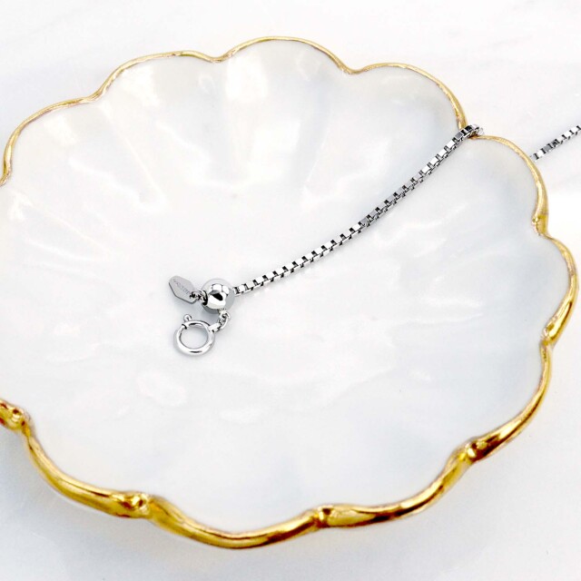 チェーン  ブレスレット ベネチアン1.5φ 幅 約 1.4mm pt850 プラチナ