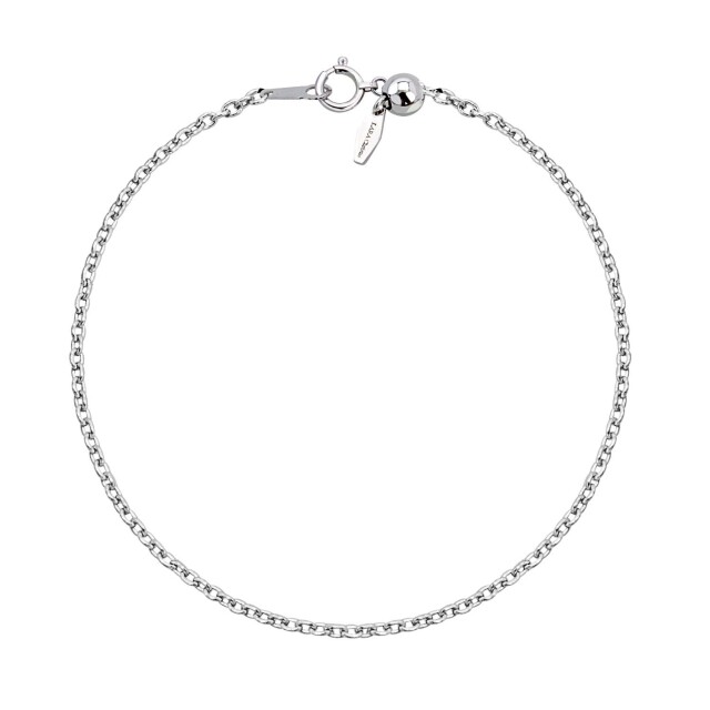 チェーン  ブレスレット 丸小豆0.45φ 幅 約 1.5mm pt850 プラチナ