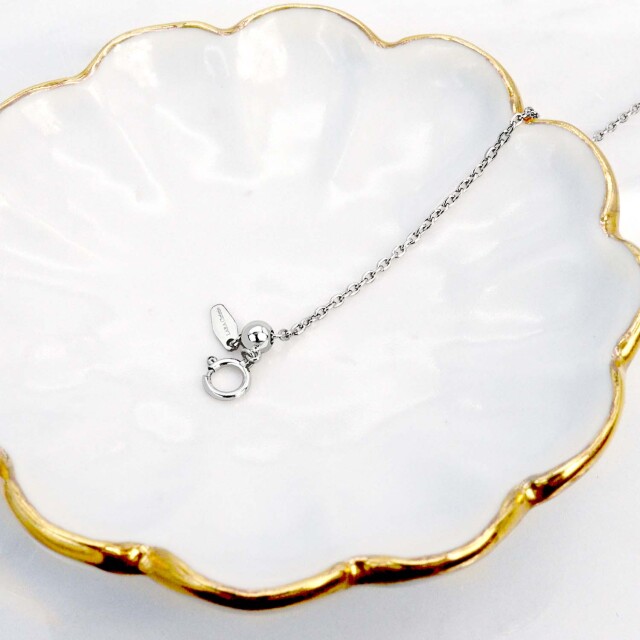 チェーン  ブレスレット 丸小豆0.45φ 幅 約 1.5mm pt850 プラチナ