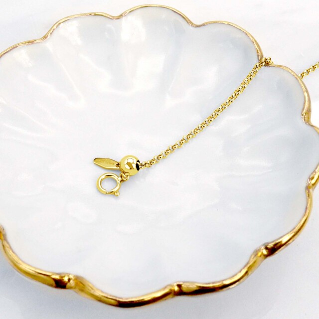 チェーン  ブレスレット ロールチェーン 幅 約 1.9mm K18 ゴールド