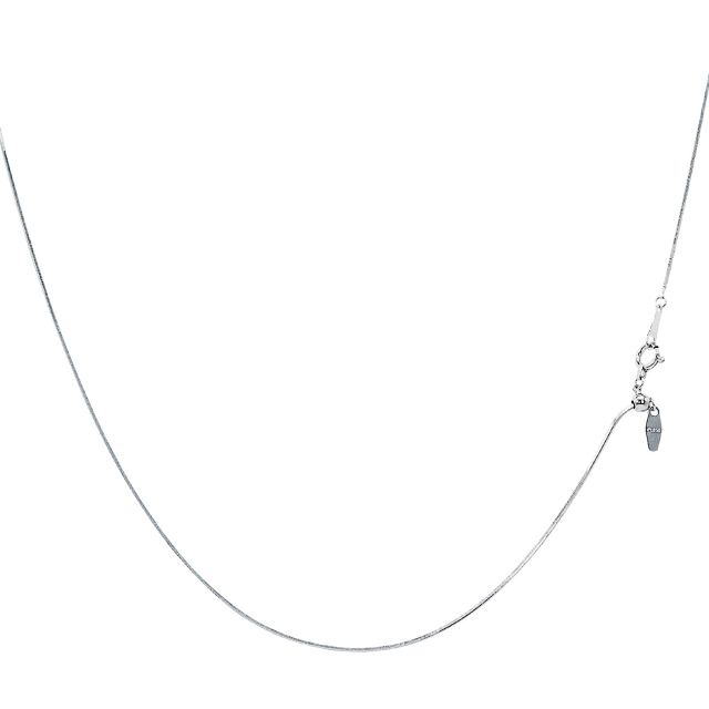 プラチナ チェーン ネックレス pt850 スネーク 幅 0.7mm 約 3.4g 最長  